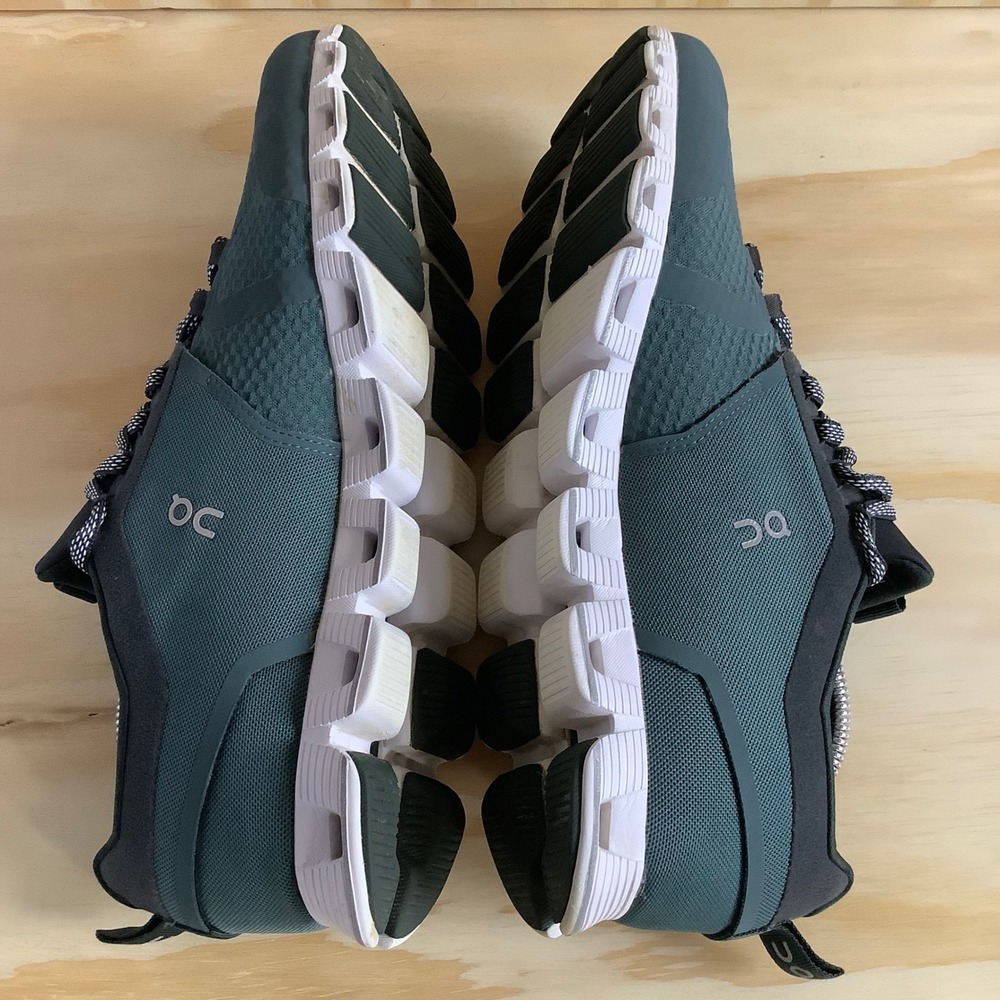 On Running Cloud Sneakers Mens 10 Teal Charcoal Swiss Engineering Running Shoes - Picture 10 of 10